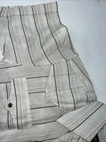 New men’s Panhandle slim white Stripped Pearl Snap Short Sleeve 14.5 Small A-179