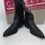 New Women’s Black Capezio Cowboy Boots With Fringe. L870 6 M. 20-85