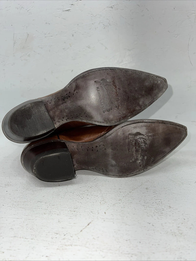 New Women’s Brown J. Chisholm Cowboy Boots. D 874 6.5 6 1/2 M. 19-122
