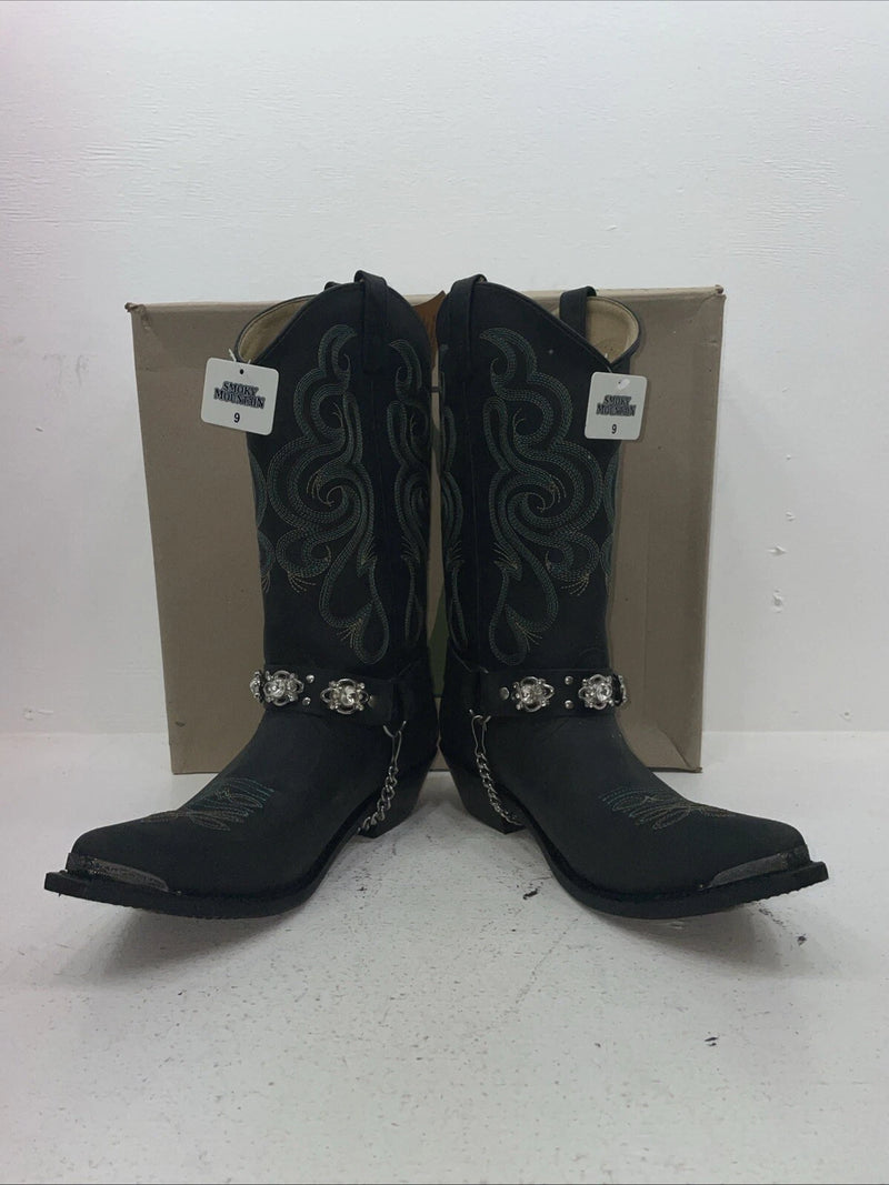 New Women’s Black Smoky Mountain Cowboy Boots. 6351 9. 15-79