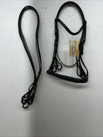 New Silver Fox Black Full Weymouth Show Bridle #20-05677-2-0 BB-36 