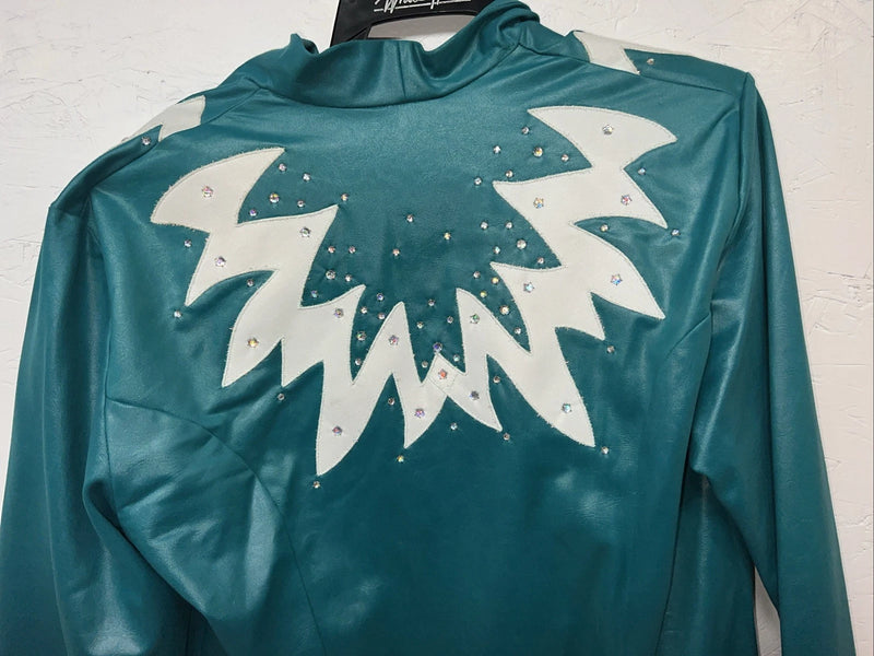 New Women’s Turquoise 1849 Authentic Ranchwear Western Show Jacket L UU-64
