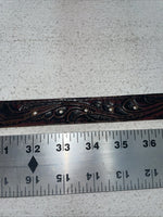 New Brown Genuine Leather Chambers Belt 34” #WA658 Z-5