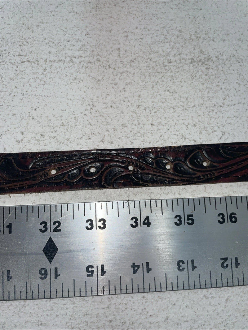 New Brown Genuine Leather Chambers Belt 34” #WA658 Z-5