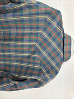 New Men’s ELY Plains Green Multicolor Plaid Long Sleeve Pearl Snap Large Q-66