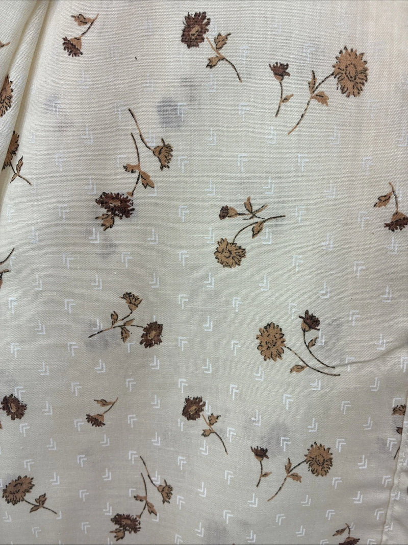 New Womens Panhandle Slim Yellow Floral Long Sleeve Pearl Snap Size 14 KK-9