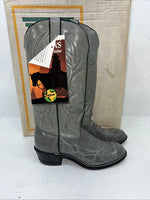 New Women’s Grey Texas Brand Cowboy Boots. L 29 6 M. 20-136