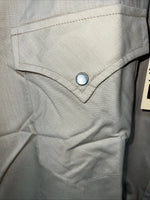 New Men’s Brown ELY Cattleman Short Sleeve Pearl Snap Shirt. 18.5 2XL S-21