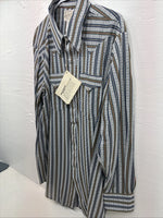 New Men’s RocketMount multicolor Stripe Long Sleeve Pearl Snap XL M-61