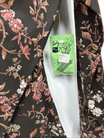 New Women’s Dickson Jenkins Floral Long Sleeve Pearl Snap Size 36 MM-49