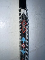 New Black Genuine Leather Beaded 28” Belt NN-34