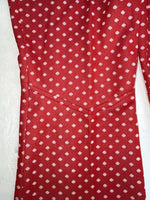 New Vintage Red Polka Dot Polyester Pants SS-67