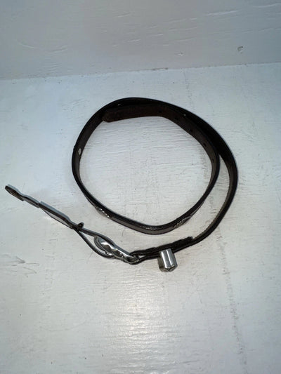 New Brown Genuine Leather Nocona Silver Pendent 30” Belt #3216215 NN-23