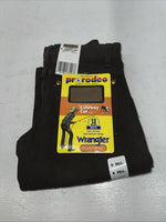 New Boys Brown Wrangler Pro Rodeo Cowboy Cut Denim Jeans. 8 Regular B-23
