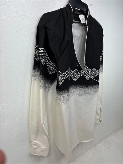 New Women’s Brooks & Dunn Black White Long Sleeve Button Up Size Small TT-64