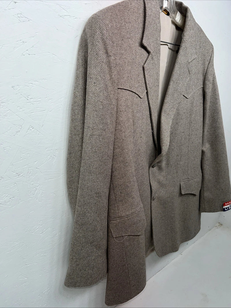 New Men’s Pioneer Wear Tan Suit Jacket 44L #12562 AA-609