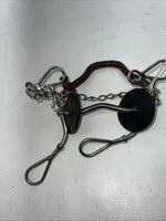 New Congress Leather Mullen Bit With Noseband #48004 U-16