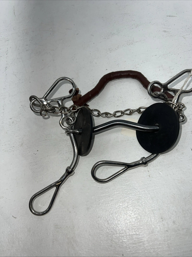 New Congress Leather Mullen Bit With Noseband #48004 U-16