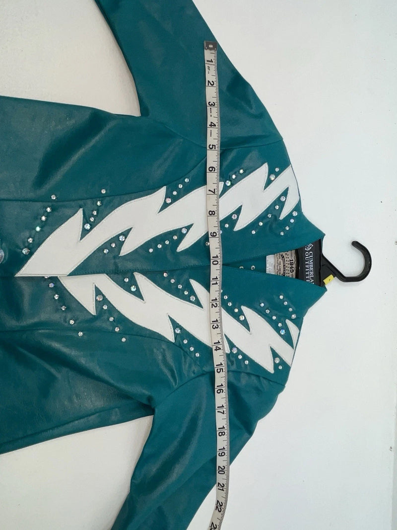 New Women’s Teal 1849 Authentic Ranchwear Show Vest S #77872 3B-104