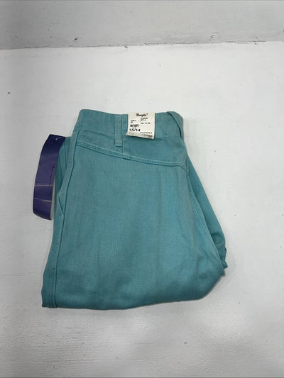 New Women’s Turquoise Wrangler Silverlake Denim Jeans. 13/14x36 N-1