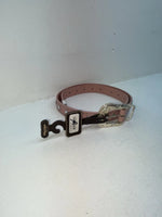New Pink Genuine Leather Nocona Silver Bling 32” Belt #N1344999 Z-50