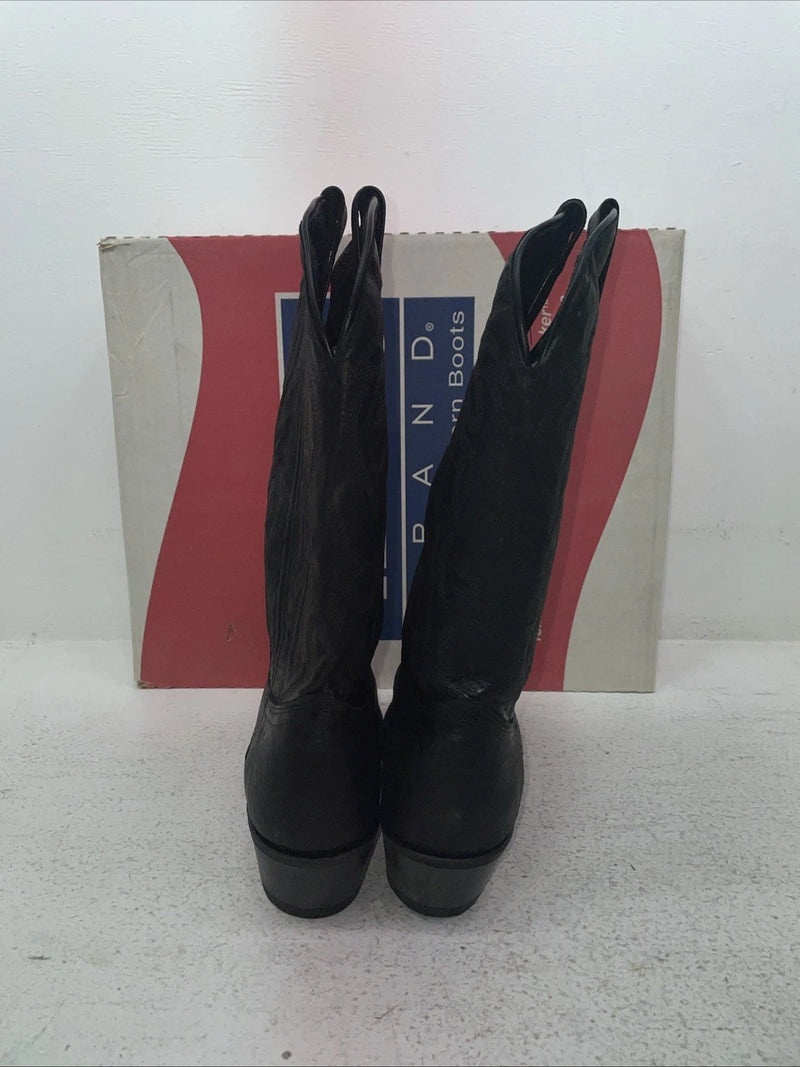 New Men’s Black Texas Brand Cowboy Boots. 7640 8.5 8 1/2 D. 1-106