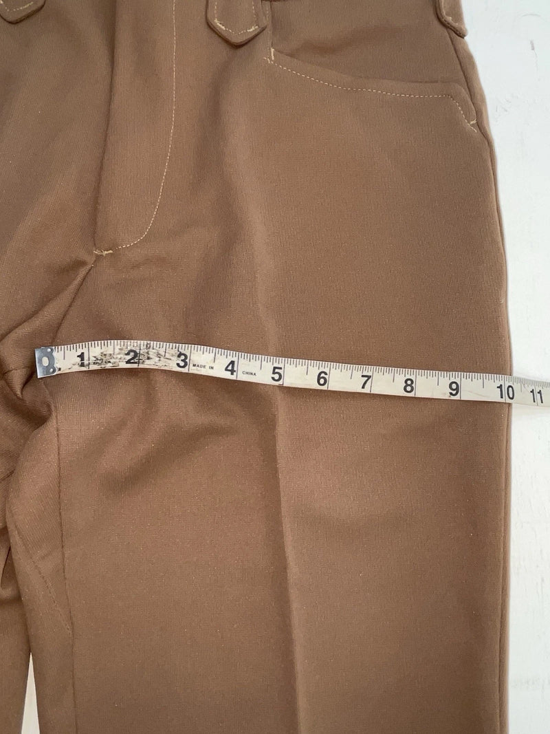 New Vintage Brown Dickson Jenkins Polyester Pants #2442 SS-36
