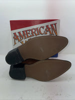 New Men’s Brown American West Cowboy Boots. 1126 14 D. 8-65
