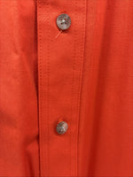 New Men’s Wrangler PBR Orange Long Sleeve Button Up 2XL F-100