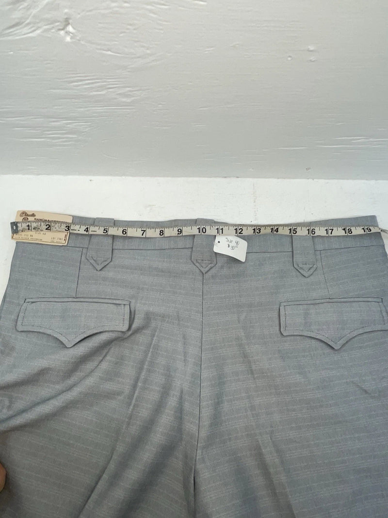 New Vintage Gray Circle S Polyester Pants #7942 OO-24