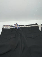 New Vintage Black Circle S Polyester Pants #CP4793 OO-100