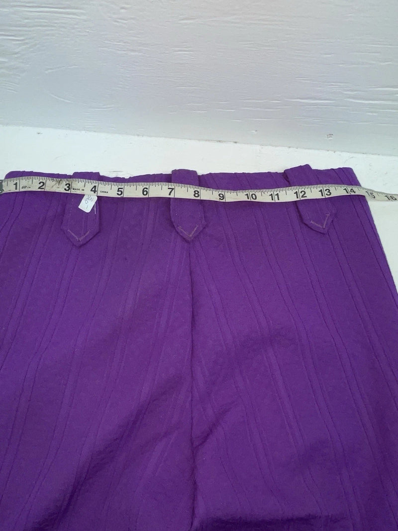 New Vintage Purple Polyester Pants VV-38
