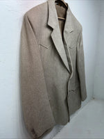 New Men’s Pioneer Wear Tan Suit Jacket 48L #12016 X-609