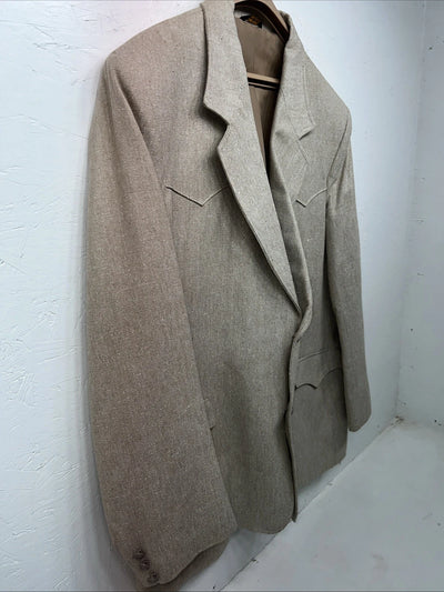 New Men’s Pioneer Wear Tan Suit Jacket 48L #12016 X-609