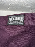 New Women’s Purple Roughrider Regular Fit Denim Jeans. 7/8x34 P-14