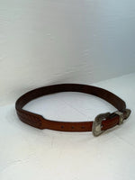 New Brown Genuine Leather Weaved 34” Belt #6520 JJ-67