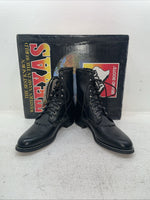 New Men’s Black Lace Up Texas Brand Cowboy Boots. 8850 9 D. 4-91