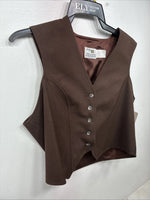 New Women’s Lady DJ Brown Showing Vest Size 40 YY-29