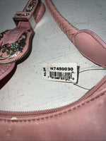 New Double S Pink Purse With Braided Strap #N 7450030 EE-3