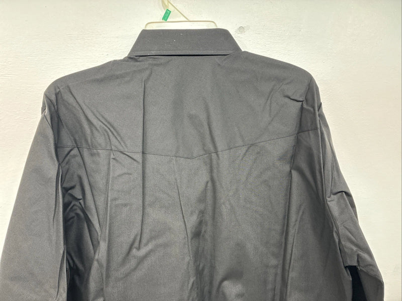 New Women’s Country Charmers Black Deigned Long Sleeve Pearl Snap CL II-65