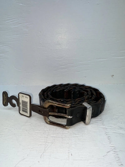 New Brown Genuine Leather Nocona Braided 36” Belt #A382 JJ-73