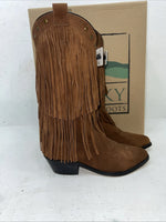 New Women’s Brown Fringe Smoky Mountain Cowboy Boots. 6566 6. 19-14