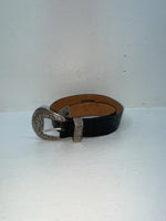 New Black Genuine Leather Wrangler Tooled 28” Belt #6820/01 Z-37