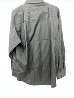 New Men’s Black ELY cattleman Pearl Snap Long Sleeve Shirt. 18.5x36 2XL G-74