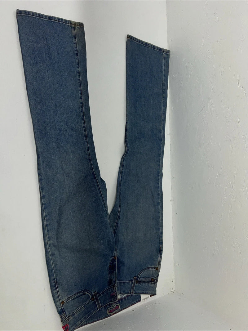 New Women’s Wrangler Light Wash Low Rise Denim Jeans. 9/10x34 N-7
