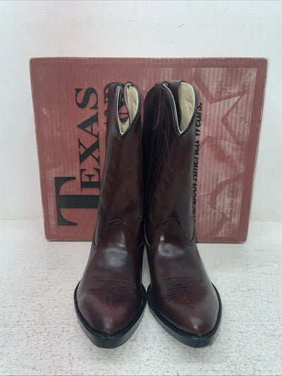 New Children’s Cherry Black Texas Brand Cowboy Boots. C 202 2.5 2 1/2 D. 23-158