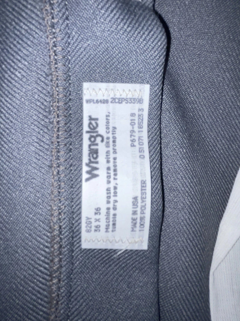 New Vintage Gray Wrangler Polyester Pants #82GY SS-21