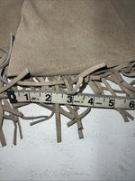 NOS Tan Show Chaps With Fringe Adjustable Waist 37” I-72