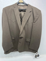 New Men’s Circle S Brown Suit Jacket 52R #24244 W-602