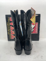 New Men’s Black Texas Brand Cowboy Boots. N 5010 10 D. 7-15